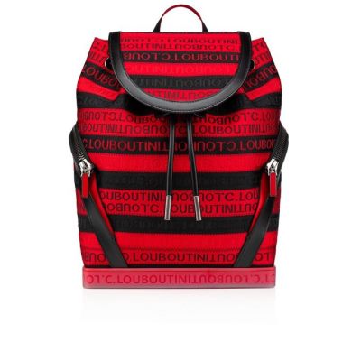 Mochilas Explorafunk Christian Louboutin Hombre - Negros/Rojos - 3180581F065